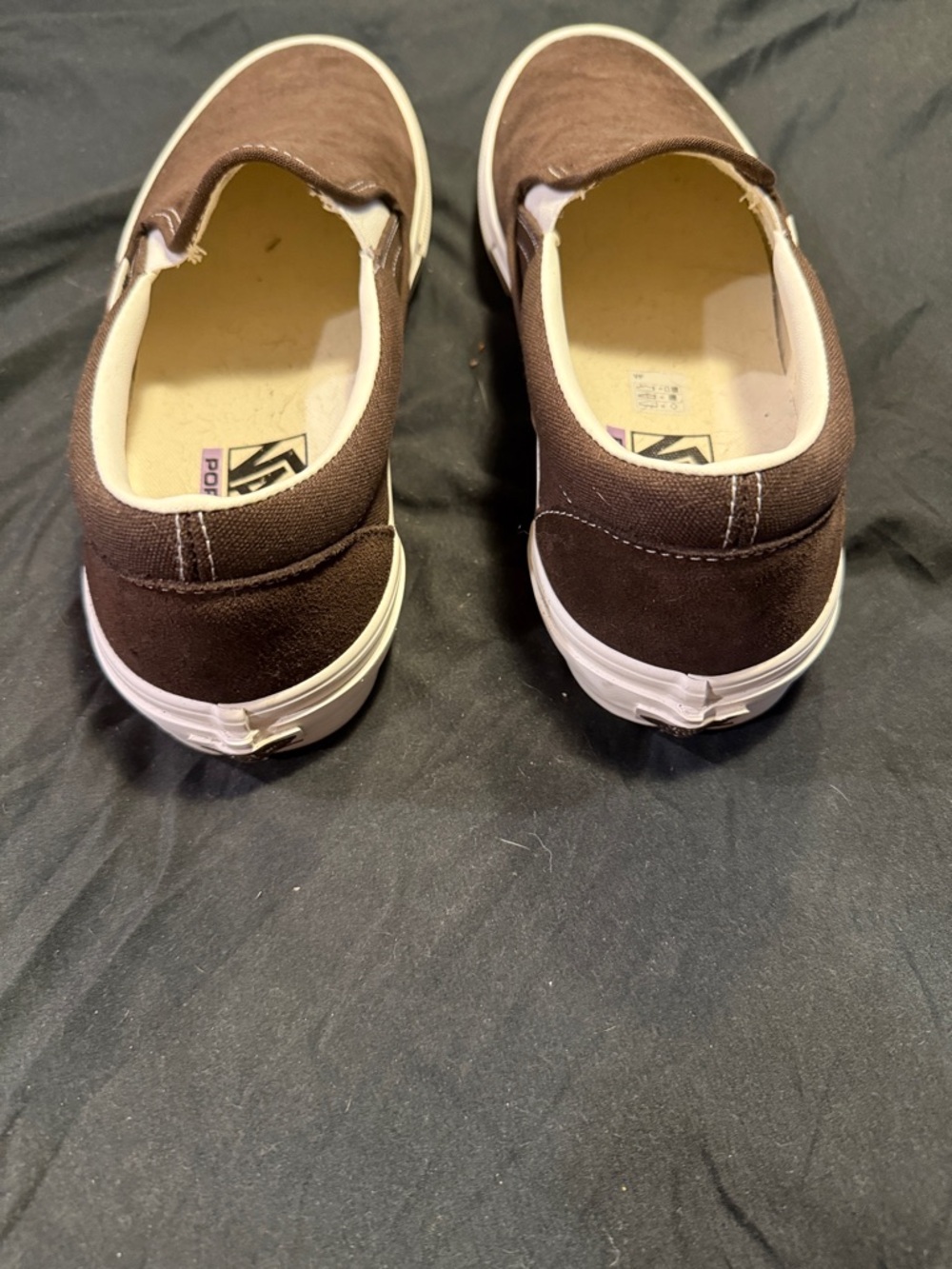Vans Brown Suede Slip-On Loafers for Men - Picture 3 of 5